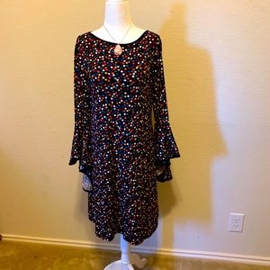 MSK Polka Dot Dress